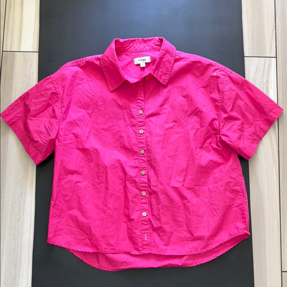 Kensie Vibrant Pink Shirt
